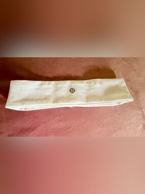 lululemon athletica White Logo Headband